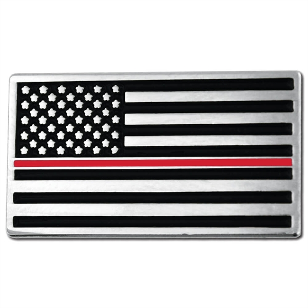 Thin Red Line American Flag Pin - Thin Red Line American Flag Pin - Image 0 of 1