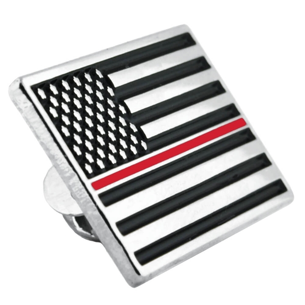 Thin Red Line American Flag Pin - Thin Red Line American Flag Pin - Image 1 of 1