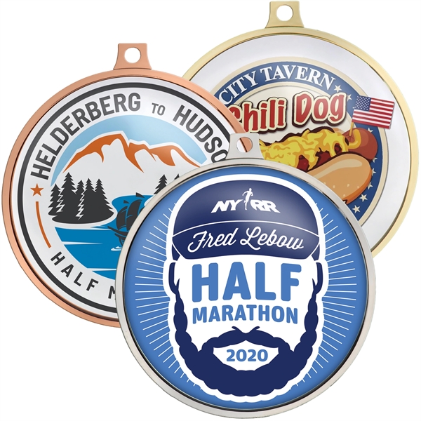 Speed Medal 2.5" w/ Full Color Dome Imprint - Speed Medal 2.5" w/ Full Color Dome Imprint - Image 0 of 9