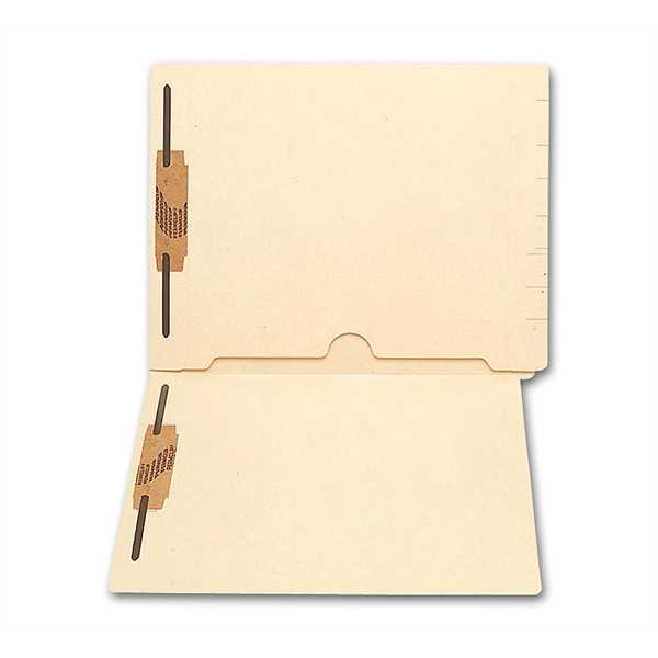File Folder, End Tab Full Pocket Manila, Two Fasteners