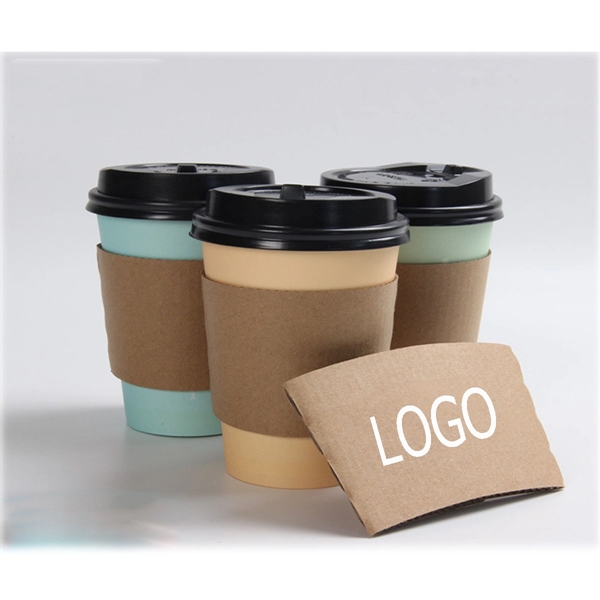 Custom Paper Coffee Sleeves - Custom Paper Coffee Sleeves - Image 1 of 2