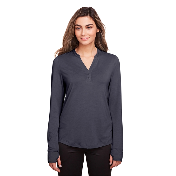 North End Ladies' JAQ Snap-Up Stretch Performance Pullover