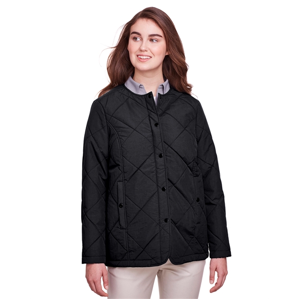 UltraClub Ladies' Dawson Quilted Hacking Jacket - UltraClub Ladies' Dawson Quilted Hacking Jacket - Image 0 of 17