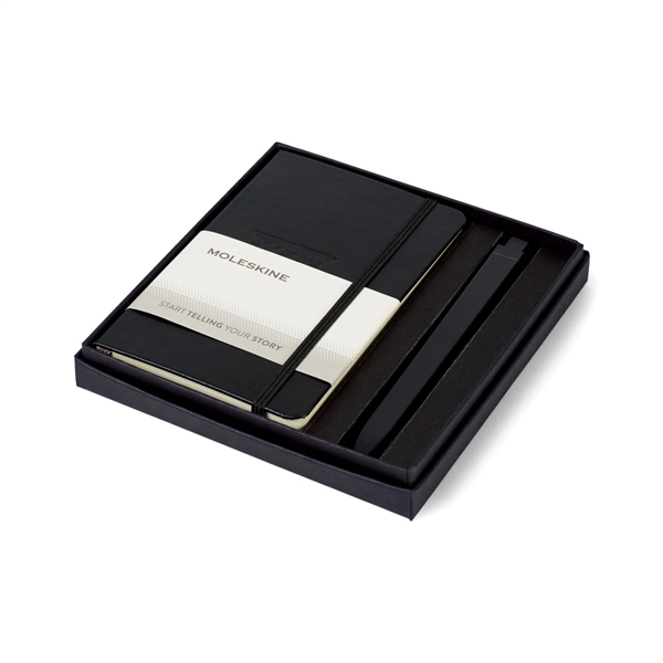 Custom Moleskine® Pocket Notebook and GO Pen Gift Set