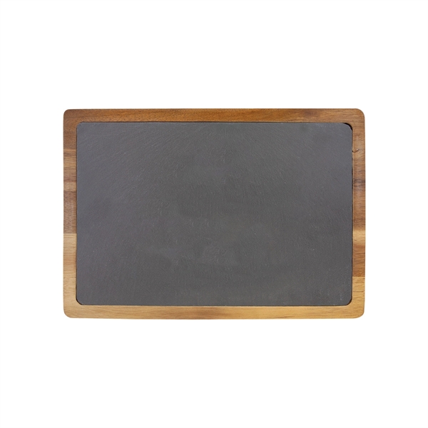 13" x 9" Acacia Wood/Slate Cutting Board - 13" x 9" Acacia Wood/Slate Cutting Board - Image 1 of 1