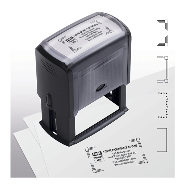 Stamp, Name & Address, Large - Self-Inking - Stamp, Name & Address, Large - Self-Inking - Image 0 of 1