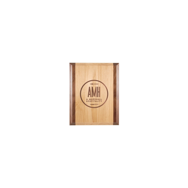 7"x9" Genuine Red Alder & Walnut Plaque - 7"x9" Genuine Red Alder & Walnut Plaque - Image 0 of 1