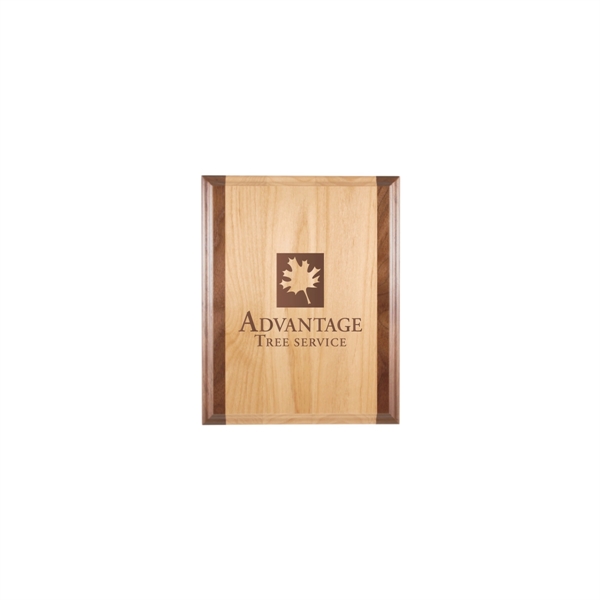 8"x10" Genuine Red Alder & Walnut Plaque - 8"x10" Genuine Red Alder & Walnut Plaque - Image 0 of 1