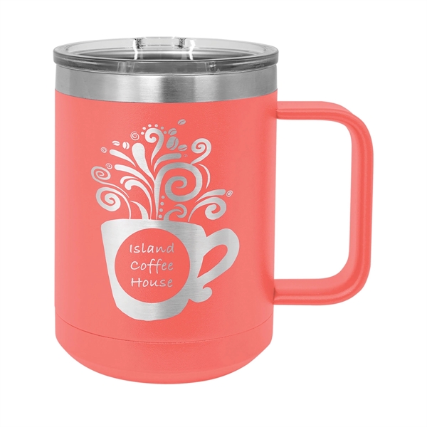 Polar Camel 15oz. Stainless Steel Coffee Mug - Polar Camel 15oz. Stainless Steel Coffee Mug - Image 29 of 36
