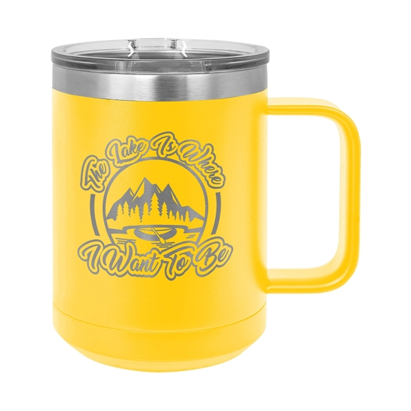 Polar Camel 15oz. Stainless Steel Coffee Mug - Polar Camel 15oz. Stainless Steel Coffee Mug - Image 31 of 36