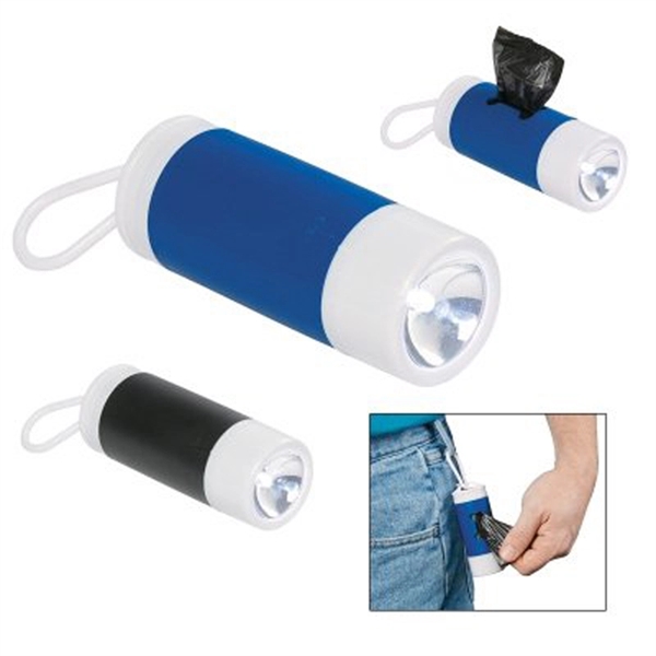 Pet Waste Disposal Bag Dispenser with LED Light - Pet Waste Disposal Bag Dispenser with LED Light - Image 1 of 5