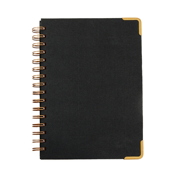 Woven Paper Hardback With Metal Accents Notebook - Woven Paper Hardback With Metal Accents Notebook - Image 1 of 7