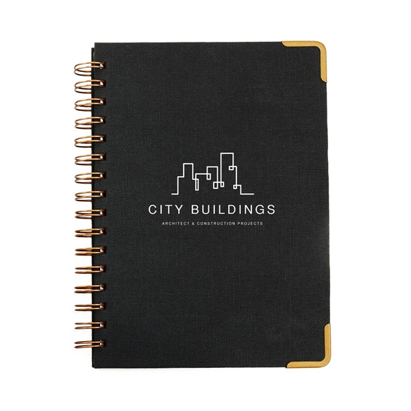 Woven Paper Hardback With Metal Accents Notebook - Woven Paper Hardback With Metal Accents Notebook - Image 2 of 7