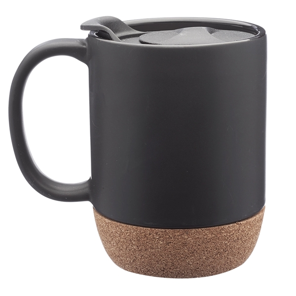 13 oz. Barista Ceramic Mug with Cork Bottom - 13 oz. Barista Ceramic Mug with Cork Bottom - Image 4 of 13