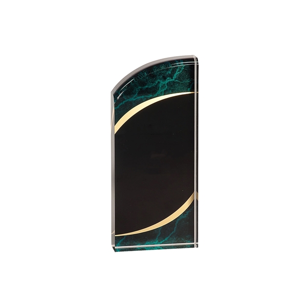 3 1/2" x 8" Marble Rounded Acrylic Award - 3 1/2" x 8" Marble Rounded Acrylic Award - Image 1 of 7
