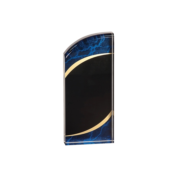 3 1/2" x 8" Marble Rounded Acrylic Award - 3 1/2" x 8" Marble Rounded Acrylic Award - Image 7 of 7