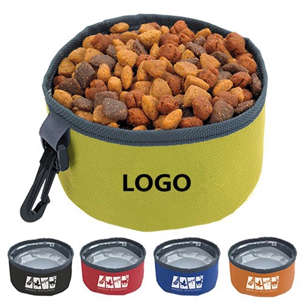Pet Water Bowl Collapsible Dog Bowl With Carabiner - Pet Water Bowl Collapsible Dog Bowl With Carabiner - Image 0 of 5