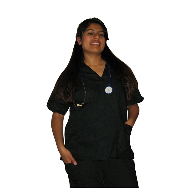 Canadian Made Unisex Scrub Tops - Canadian Made Unisex Scrub Tops - Image 3 of 6