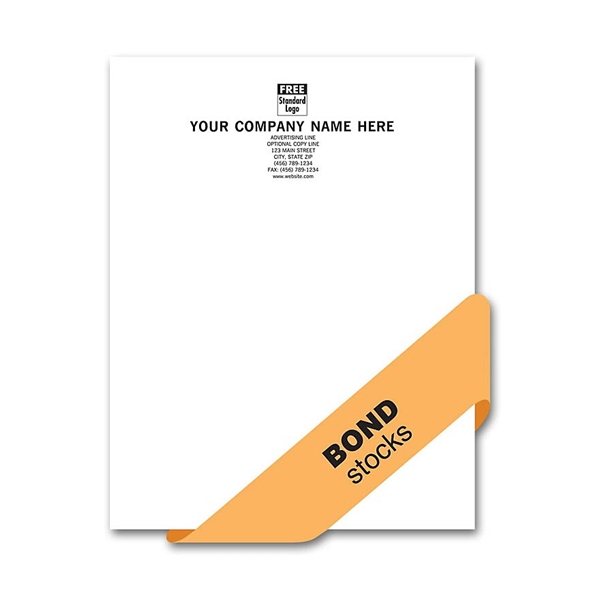 Letterhead, Value, 1 Or 2 Ink Colors, Bond Stocks - Letterhead, Value, 1 Or 2 Ink Colors, Bond Stocks - Image 0 of 1