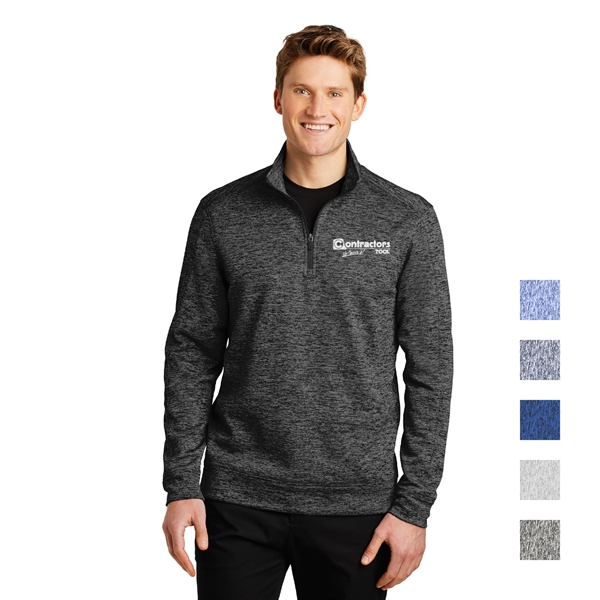 Sport-Tek® PosiCharge® Electric Heather Fleece 1/4-Zip Pullo - Sport-Tek® PosiCharge® Electric Heather Fleece 1/4-Zip Pullo - Image 0 of 5