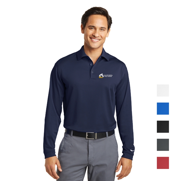 Nike Long Sleeve Dri-FIT Stretch Tech Polo - Nike Long Sleeve Dri-FIT Stretch Tech Polo - Image 0 of 4