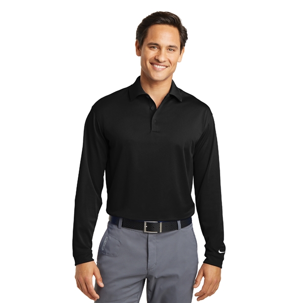 Nike Long Sleeve Dri-FIT Stretch Tech Polo - Nike Long Sleeve Dri-FIT Stretch Tech Polo - Image 3 of 4