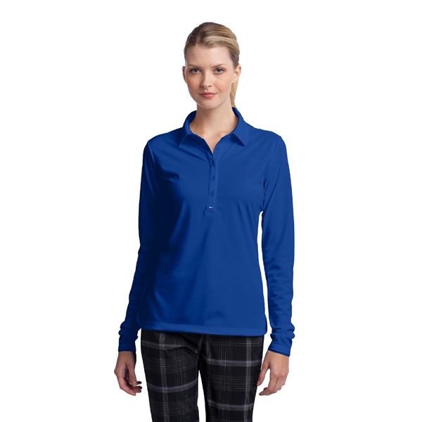 Nike Women's Long Sleeve Dri-FIT Stretch Tech Polo - Nike Women's Long Sleeve Dri-FIT Stretch Tech Polo - Image 1 of 4
