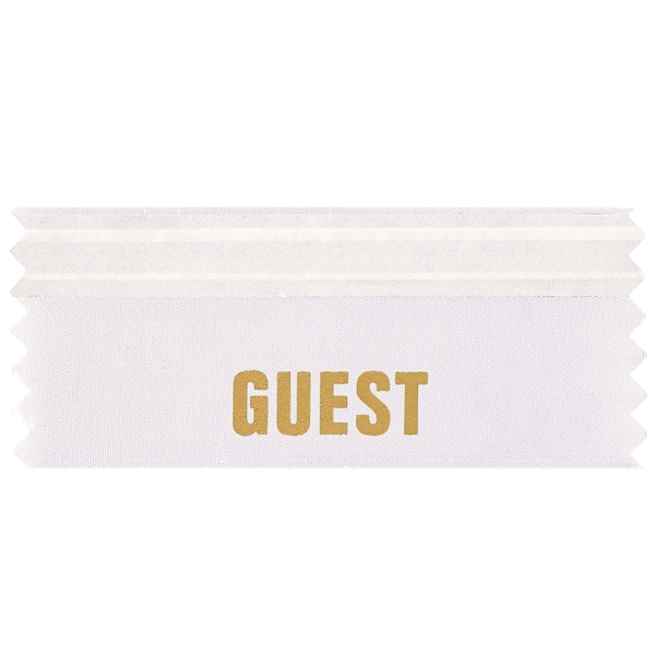 4"L x 1.625"W Guest Badge Ribbon - 4"L x 1.625"W Guest Badge Ribbon - Image 1 of 1