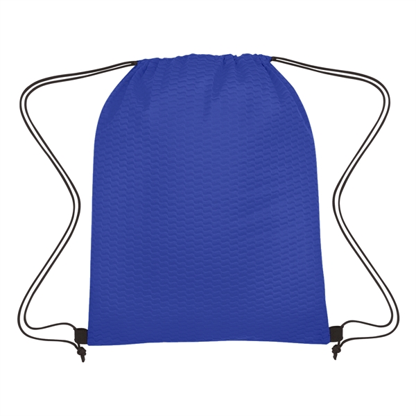 Wave Design Non-Woven Drawstring Bag - Wave Design Non-Woven Drawstring Bag - Image 24 of 24