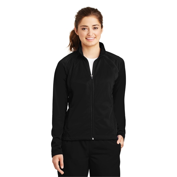 Sport-Tek Women's Tricot Track Jacket. - Sport-Tek Women's Tricot Track Jacket. - Image 20 of 24