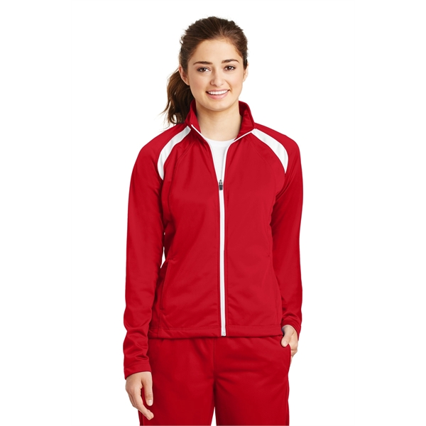 Sport-Tek Women's Tricot Track Jacket. - Sport-Tek Women's Tricot Track Jacket. - Image 22 of 24