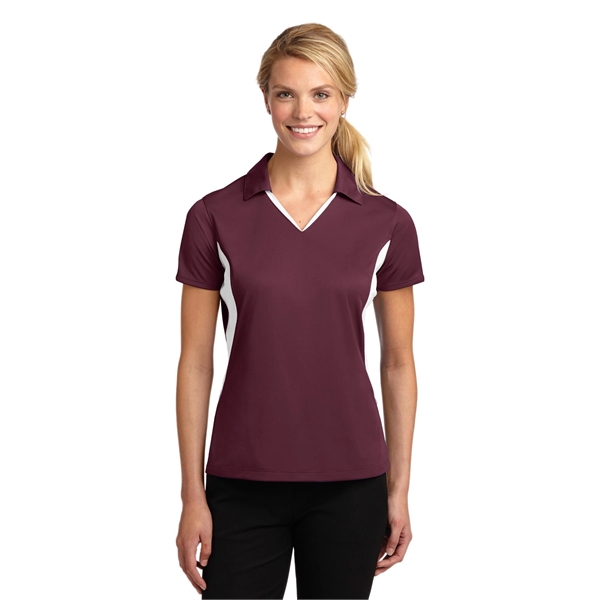 Sport-Tek Women's Side Blocked Micropique Sport-Wick Polo. - Sport-Tek Women's Side Blocked Micropique Sport-Wick Polo. - Image 29 of 31