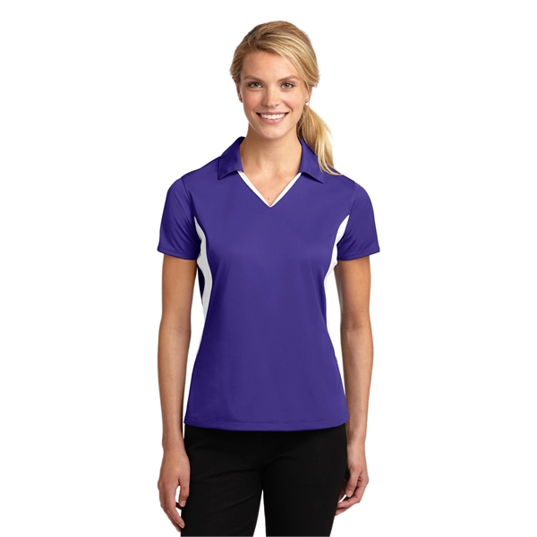 Sport-Tek Women's Side Blocked Micropique Sport-Wick Polo. - Sport-Tek Women's Side Blocked Micropique Sport-Wick Polo. - Image 30 of 31