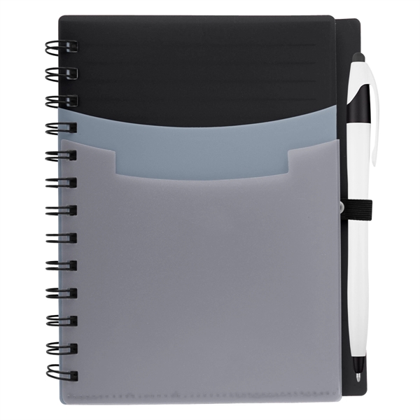 Tri-Pocket Notebook & Pen - Tri-Pocket Notebook & Pen - Image 1 of 18