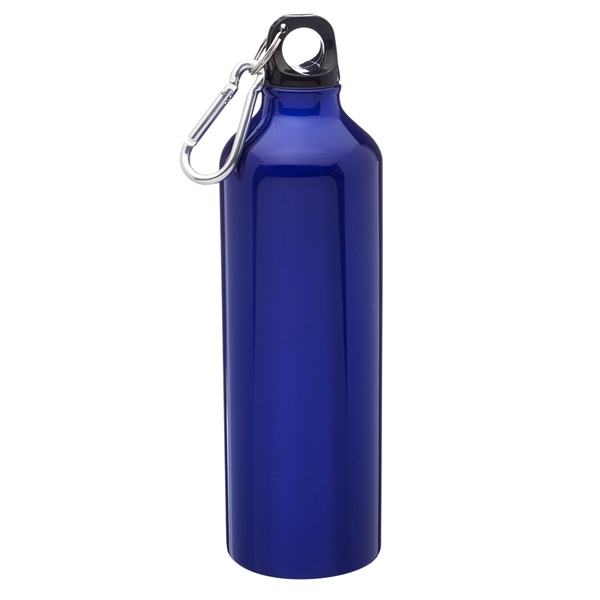 24 Oz. Aluminum Water Bottle w/ Carabiner & Twist Cap - 24 Oz. Aluminum Water Bottle w/ Carabiner & Twist Cap - Image 2 of 8