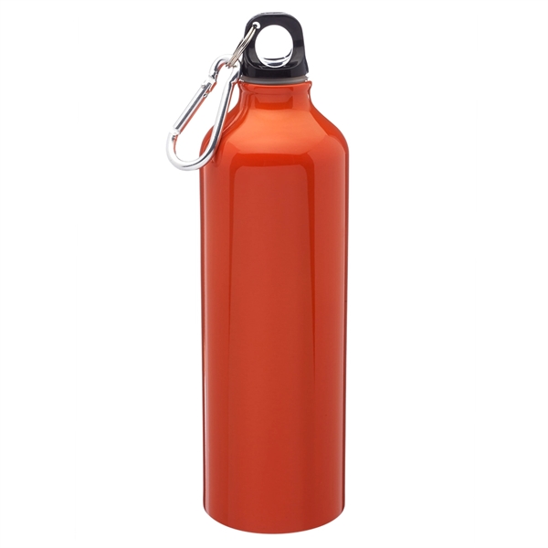 24 Oz. Aluminum Water Bottle w/ Carabiner & Twist Cap - 24 Oz. Aluminum Water Bottle w/ Carabiner & Twist Cap - Image 3 of 8