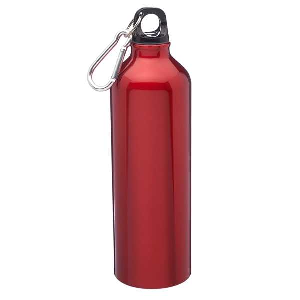 24 Oz. Aluminum Water Bottle w/ Carabiner & Twist Cap - 24 Oz. Aluminum Water Bottle w/ Carabiner & Twist Cap - Image 5 of 8