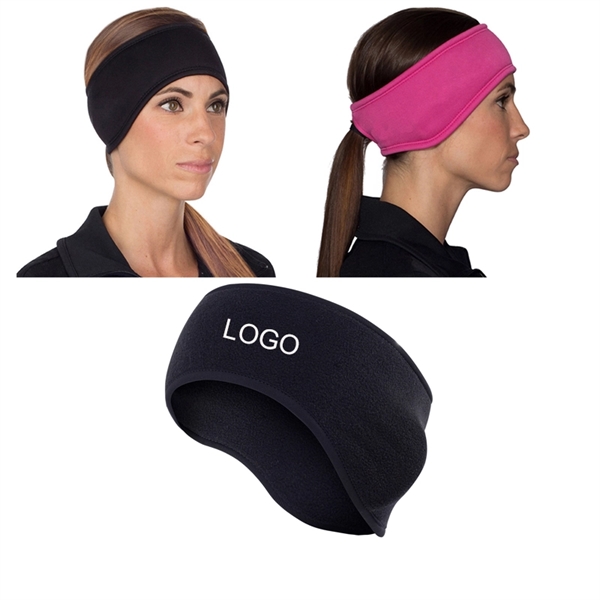 Winter Ear Warmer Headband With Tail Hole - Winter Ear Warmer Headband With Tail Hole - Image 1 of 1