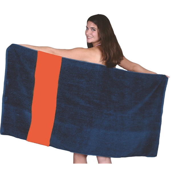 Rugby Stripe Beach/Bath Towel - Rugby Stripe Beach/Bath Towel - Image 10 of 11