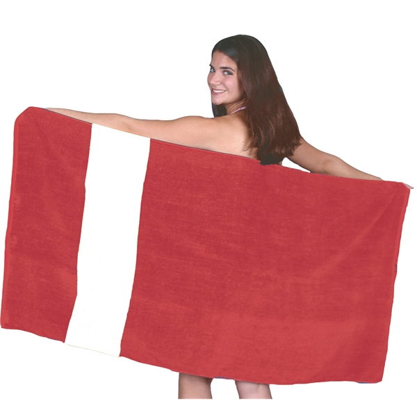 Rugby Stripe Beach/Bath Towel - Rugby Stripe Beach/Bath Towel - Image 9 of 11