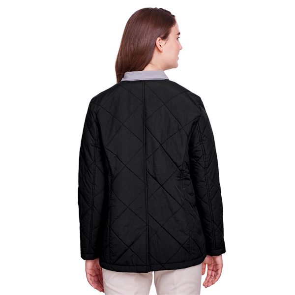 UltraClub Ladies' Dawson Quilted Hacking Jacket - UltraClub Ladies' Dawson Quilted Hacking Jacket - Image 3 of 17