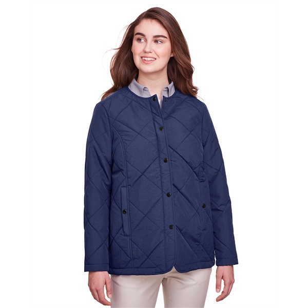 UltraClub Ladies' Dawson Quilted Hacking Jacket - UltraClub Ladies' Dawson Quilted Hacking Jacket - Image 4 of 17