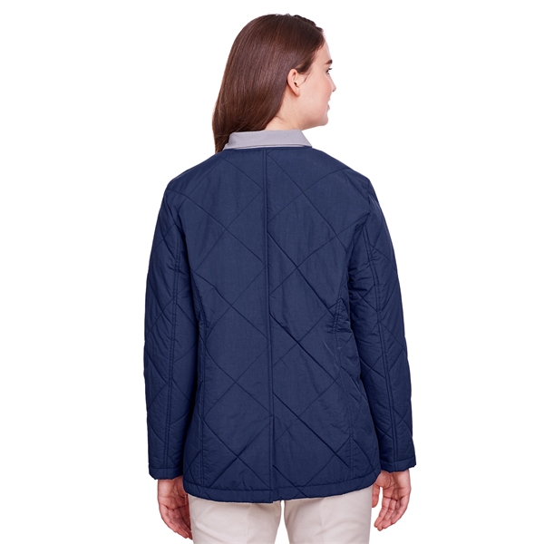 UltraClub Ladies' Dawson Quilted Hacking Jacket - UltraClub Ladies' Dawson Quilted Hacking Jacket - Image 5 of 17