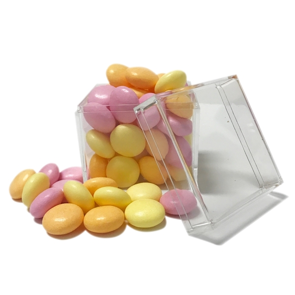 Cube Shaped Acrylic Container With Candy | Plum Grove