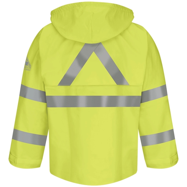 Bulwark Men's Hi-Visibility Flame-Resistant Rain Jacket - Bulwark Men's Hi-Visibility Flame-Resistant Rain Jacket - Image 1 of 2