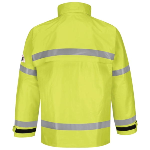Bulwark Men's Hi-Visibility Flame-Resistant Rain Jacket - Bulwark Men's Hi-Visibility Flame-Resistant Rain Jacket - Image 1 of 2