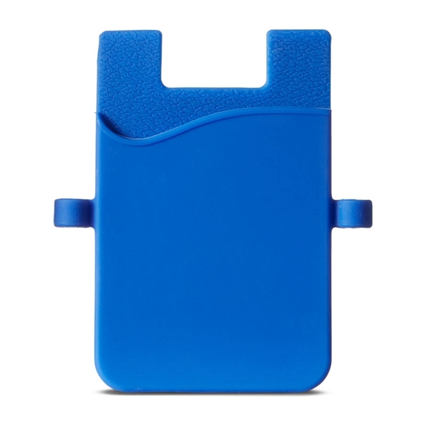 Silicone Smartphone Pocket with Earbud Loops - Silicone Smartphone Pocket with Earbud Loops - Image 2 of 5
