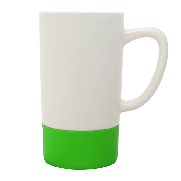18 oz. Silicone Base Ceramic Dishwasher-Safe Mug with Handle - 18 oz. Silicone Base Ceramic Dishwasher-Safe Mug with Handle - Image 8 of 15
