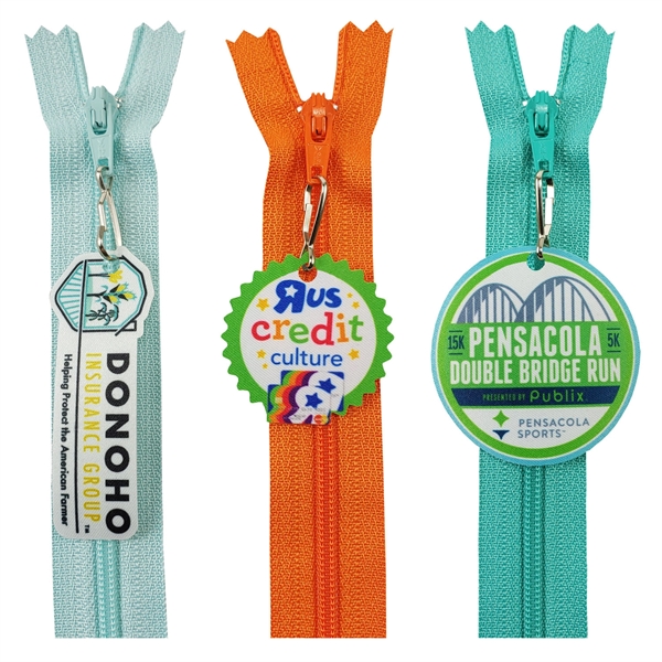 Custom Full Color Dye Sublimation Zipper Pulls - Custom Full Color Dye Sublimation Zipper Pulls - Image 3 of 5