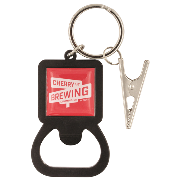 Bottle Opener Keychain with Roach Clip - Bottle Opener Keychain with Roach Clip - Image 0 of 1